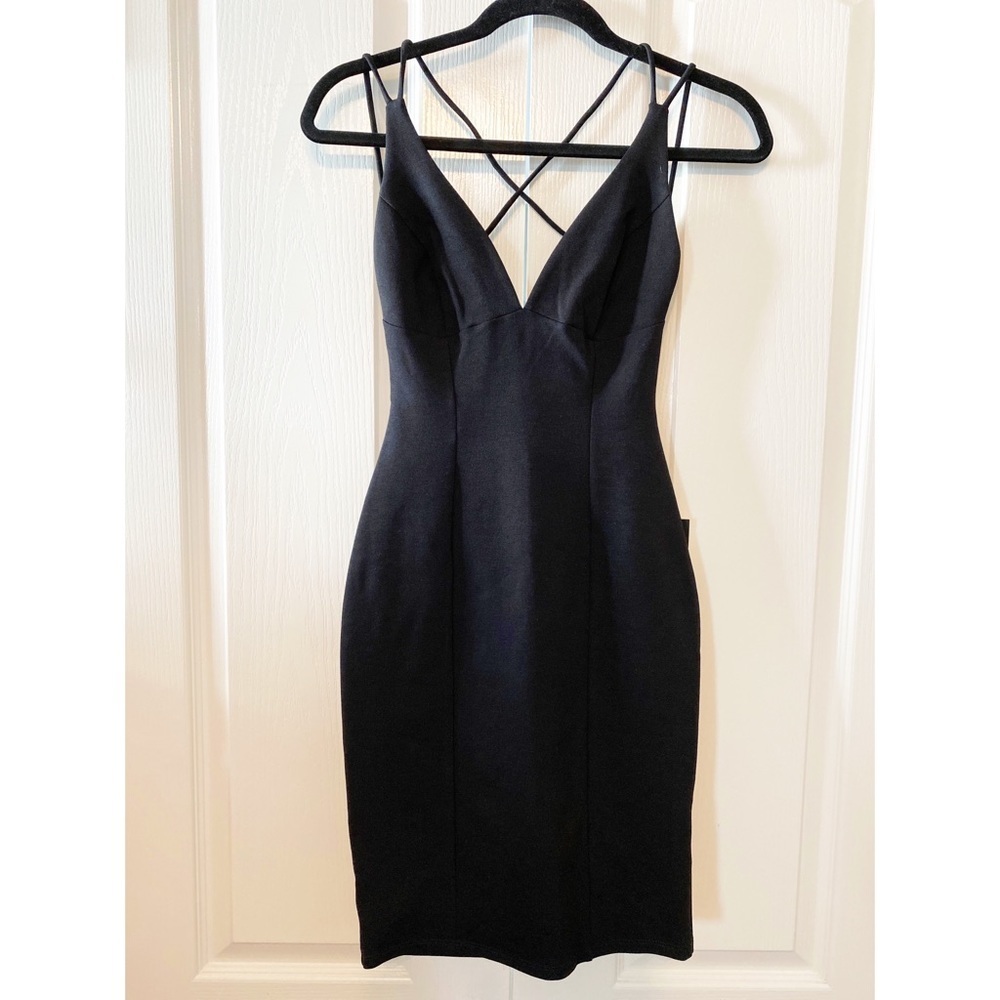 Lulus Be All Trend Backless BlackDress Size XS